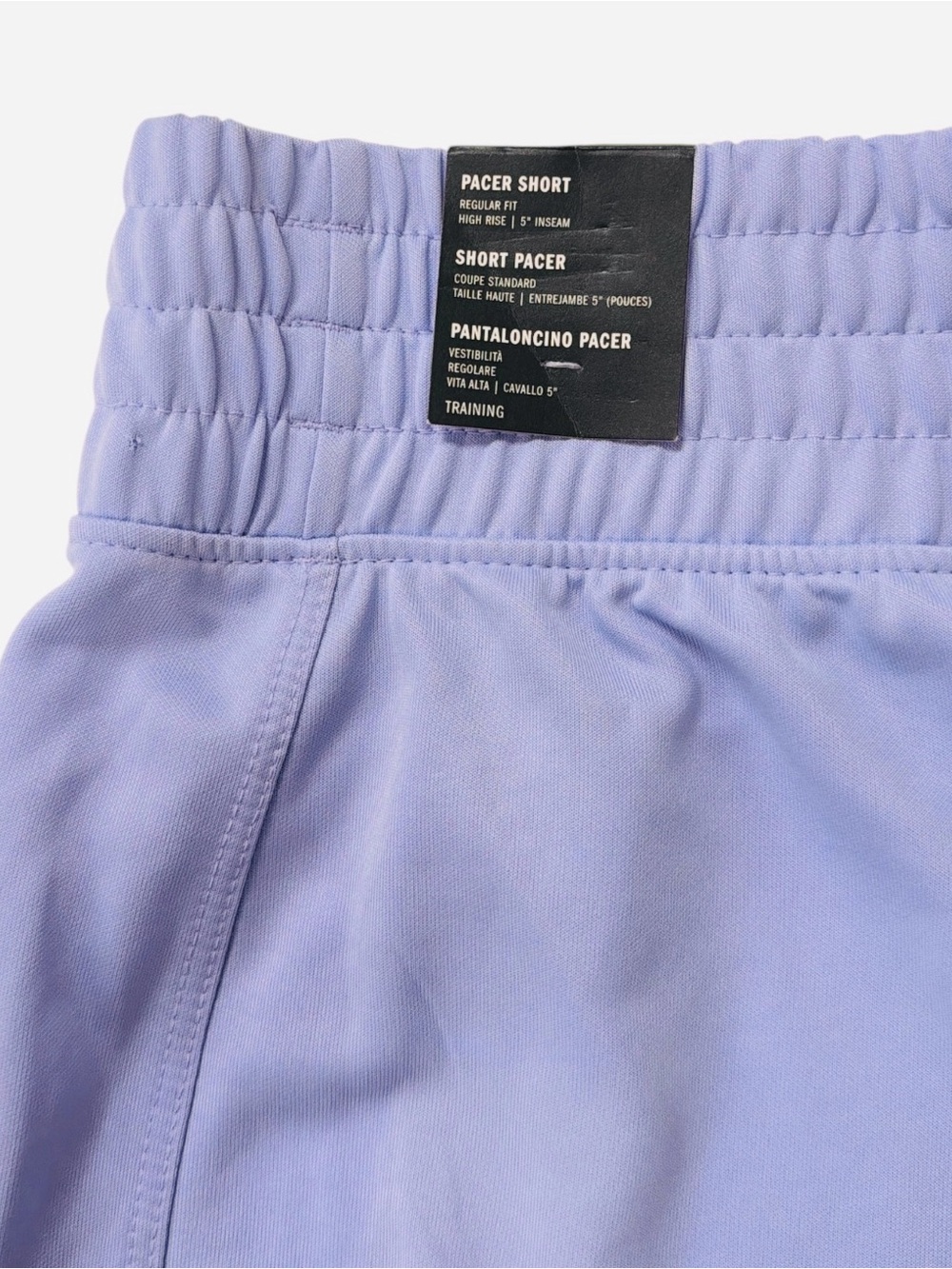 Adidas Women's Pacer Essentials Knit High-Rise Shorts 5” Lavender JC9582 Size M - Picture 8 of 10